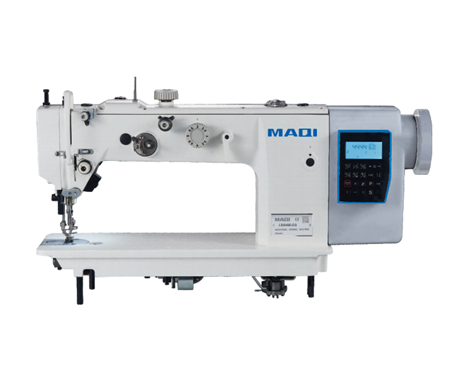 Electronic top and bottom feed lockstitch sewing machine